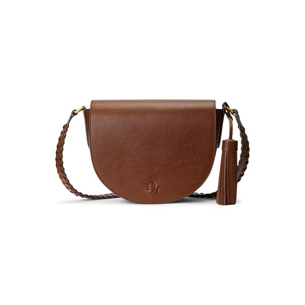 ラルフローレン レディース ハンドバッグ バッグ Leather Medium Witley Crossbody Bag Lauren Brown