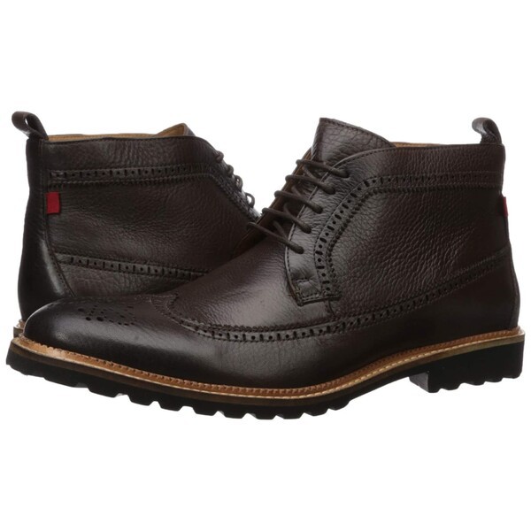 マークジョセフニューヨーク メンズ ブーツ＆レインブーツ シューズ Men's Leather Extra Lightweight Ankle Boot with Wingtip Detail B