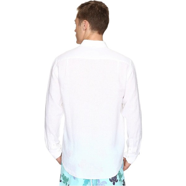 ヴィルブレクイン メンズ シャツ トップス Linen Shirt Blanc 010 通販