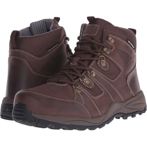 ドリュー メンズ ブーツ＆レインブーツ シューズ Trek Waterproof Boot Dark Brown Leather