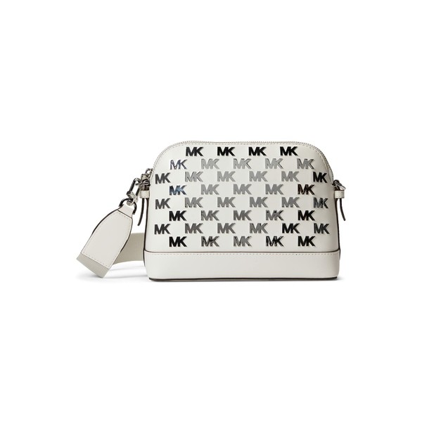 マイケルコース レディース ハンドバッグ バッグ Jet Set Charm Large Dome Crossbody Optic White