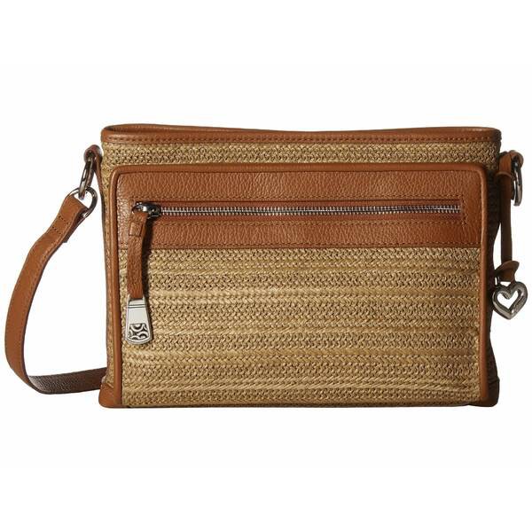 ブライトン レディース ハンドバッグ バッグ Brooklyn Straw Crossbody Organizer Wheat/Luggage