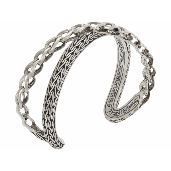 ジョン・ハーディー レディース ブレスレット・バングル・アンクレット アクセサリー 21.5 mm Asli Classic Chain Link Crossover Medium