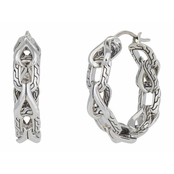 ジョン・ハーディー レディース ピアス＆イヤリング アクセサリー Asli Classic Chain Link Small Hoop Earrings Sterling Silver