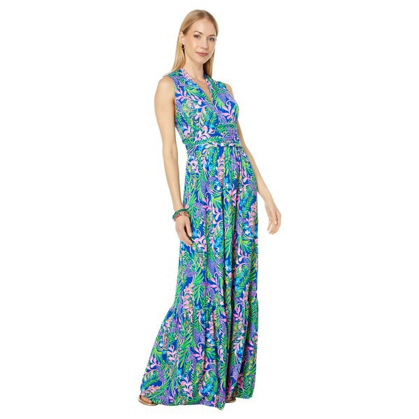 リリーピュリッツァー レディース ワンピース トップス Pearce Maxi Dress Borealis Blue How You Like Me Prowl