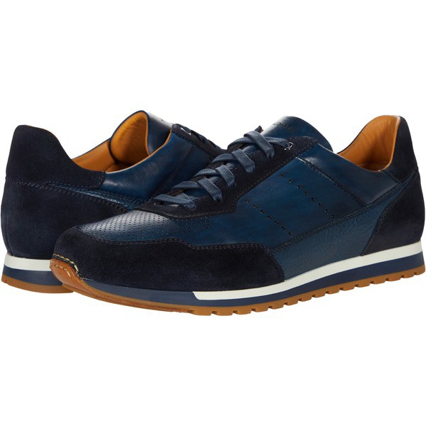 マグナーニ メンズ スニーカー シューズ Serano (15746) Navy/Navy Suede