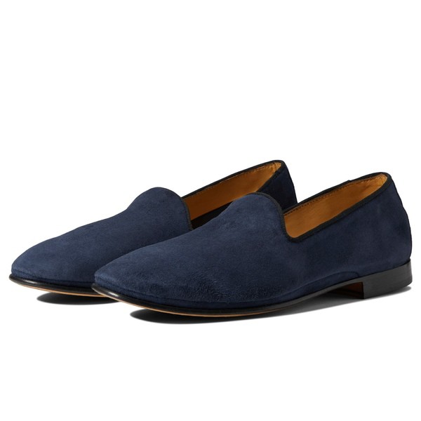 マッシモマッテエロ メンズ スリッポン・ローファー シューズ Tuscany Suede Loafer Navy