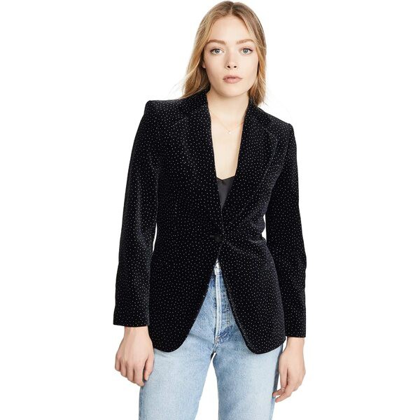 セオリー レディース コート アウター Women's Cinched Blazer C Black/White