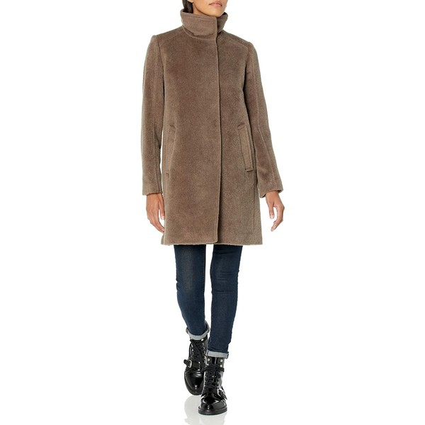 コールハーン レディース コート アウター Womens Alpaca Blend Topper Coat Taupe