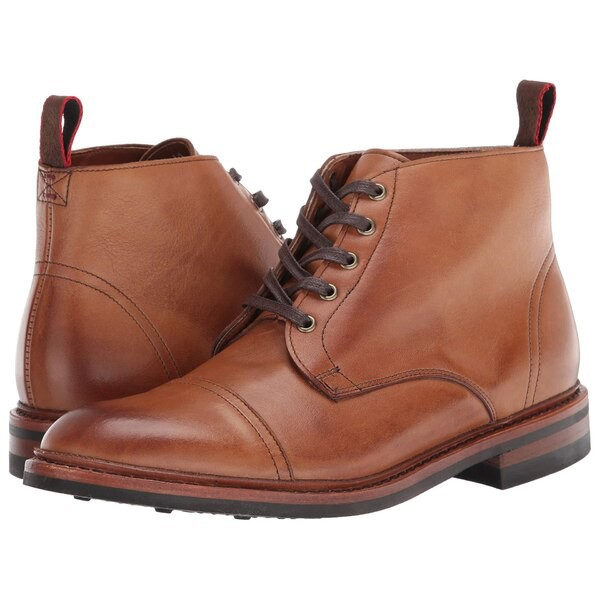 アレン エドモンズ メンズ ブーツ＆レインブーツ シューズ Men's Patton Cap Toes Ankle Boot Tan