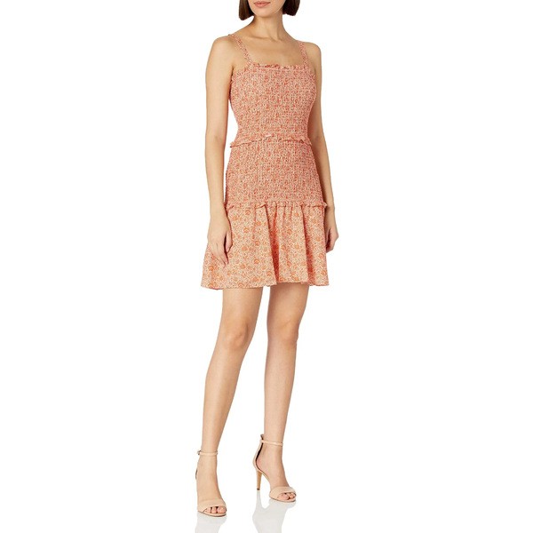 パーカー レディース ワンピース トップス Women's Smocked Tank Mini, Illy Dress Terracotta Rue