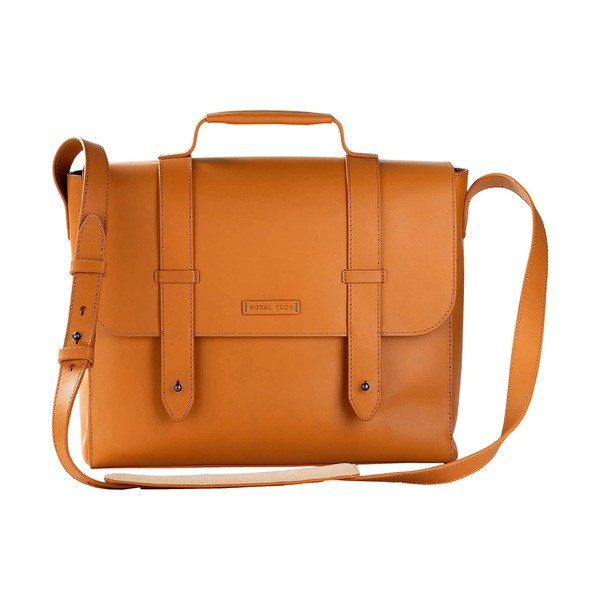 モラル コード メンズ ショルダーバッグ バッグ Finley Messenger Bag Cognac