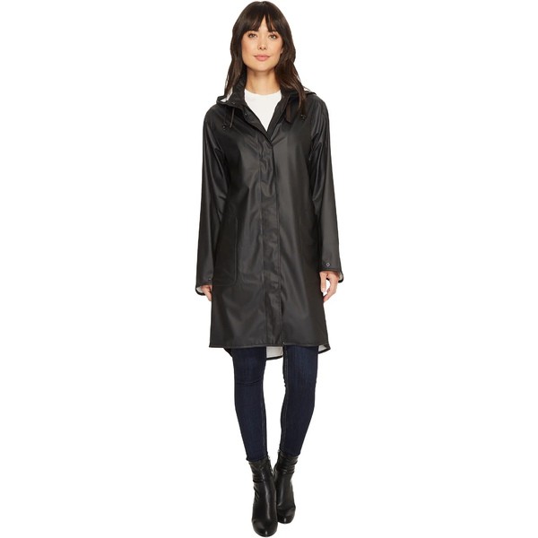 イルセヤコブセン レディース コート アウター Lightweight True Rain Loose Fitting Trench Coat Black