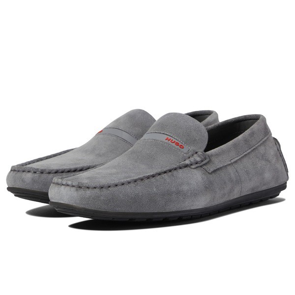 ヒューゴボス メンズ スリッポン・ローファー シューズ Dandy Moccasins Light Grey