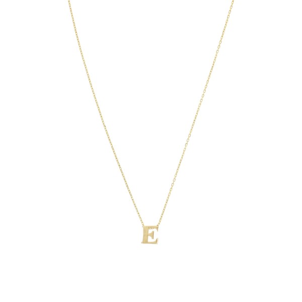 ディーバークレイ レディース ネックレス・チョーカー・ペンダントトップ アクセサリー 16" 14 KT. Initial "E" Adjustable Necklace Gol