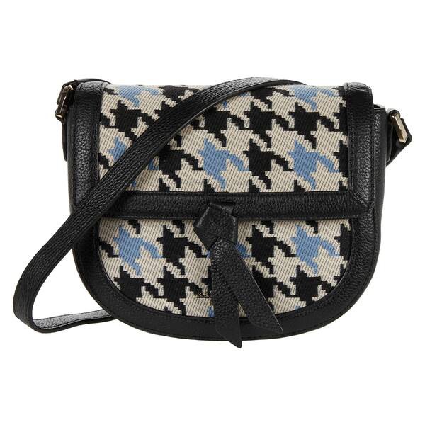 ケイト スペード レディース ハンドバッグ バッグ Knott Houndstooth Medium Saddle Bag Multi