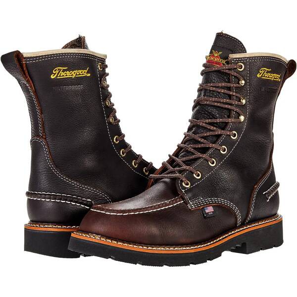 ソログッド メンズ ブーツ＆レインブーツ シューズ American Heritage 1957 Series - Flyway Waterproof 8" Moc Toe Brown