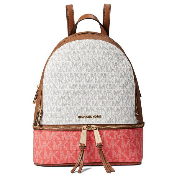 マイケルコース レディース バックパック・リュックサック バッグ Rhea Zip Medium Backpack Dahlia Multi