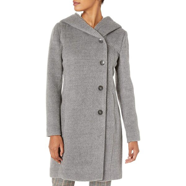 コールハーン レディース コート アウター Women's Alpaca Blend Dropped Shoulder Coat Grey