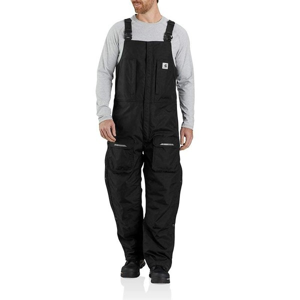 カーハート メンズ カジュアルパンツ ボトムス Big & Tall Yukon Extremes Loose Fit Insulated Biberall Black