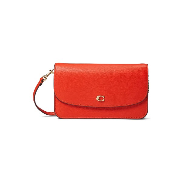 コーチ レディース ハンドバッグ バッグ Polished Pebble Leather Hayden Crossbody Red/Orange