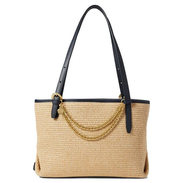 ザックポーゼン レディース ハンドバッグ バッグ Posen Small Tote-Raffia Navy