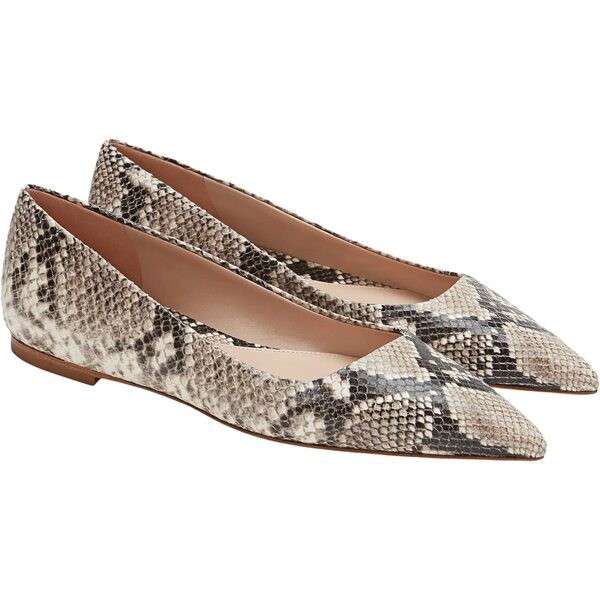 エムエメウラフール レディース サンダル シューズ Rowan Flat - Snakeskin Black/Ivory