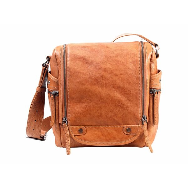 オールドトレンド レディース ハンドバッグ バッグ Genuine Leather Rock Hill Crossbody Bag Tan