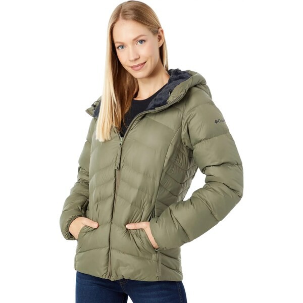 コロンビア レディース コート アウター Autumn Park Down Hooded Jacket Stone Green