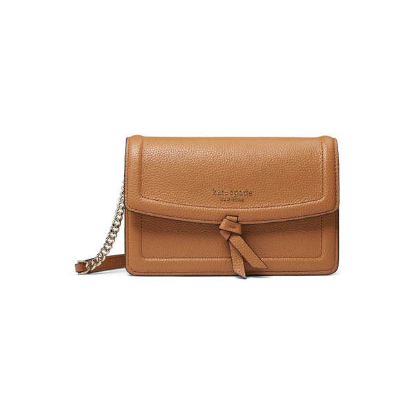 ケイト スペード レディース ハンドバッグ バッグ Knott Pebbled Leather Flap Crossbody Bungalow