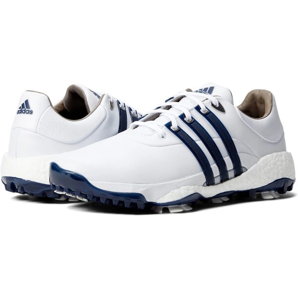 アディダス メンズ スニーカー シューズ Tour360 22 Footwear White/Silver Metallic/Team Navy Blue