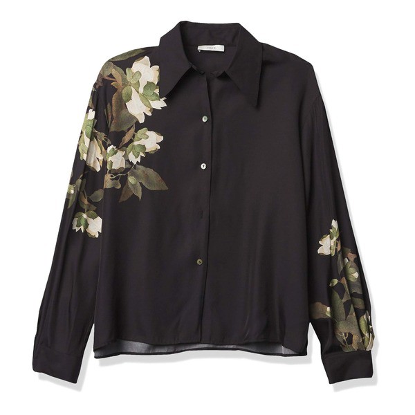 ヴィンス レディース シャツ トップス Women's Lisianthus Collared Blouse Black