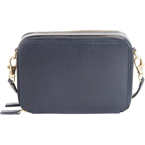 ロイス レディース ハンドバッグ バッグ Pebble Leather Crossbody Camera Bag Navy Blue