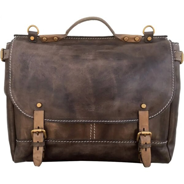 オールドトレンド レディース ショルダーバッグ バッグ Genuine Leather Sandstorm Messenger Bag Taupe