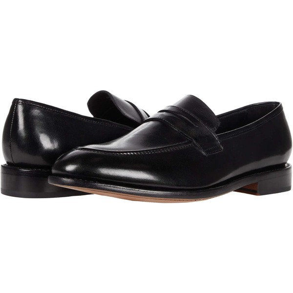 アンソニー ヴィア メンズ スリッポン・ローファー シューズ Gerry Penny Loafer Black