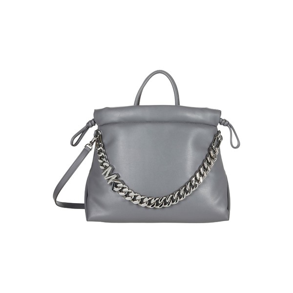 マイケルコース レディース ハンドバッグ バッグ Lina Medium Drawstring Tote Heather Grey