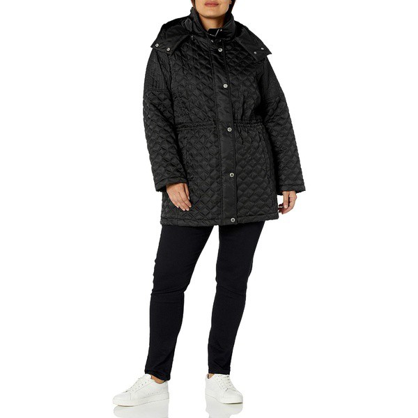 マークニューヨーク レディース コート アウター Women's Plus Size Tribecca Black