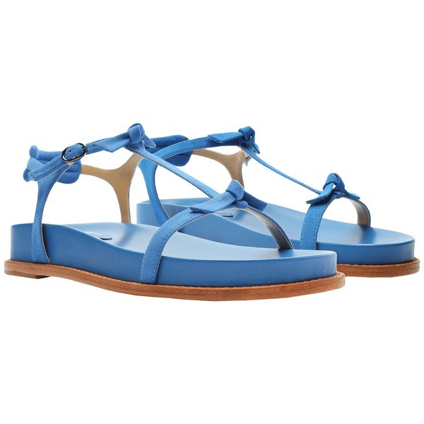 アレクサンドラバードマン レディース サンダル シューズ Slim Clarita Sport Sandal Leather Atlantic Blue