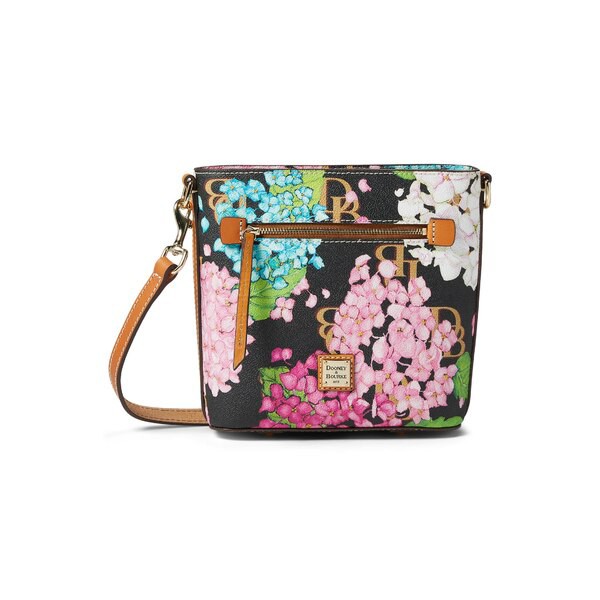 ドーネイアンドバーク レディース ハンドバッグ バッグ Hydrangea Monogram Small Zip Crossbody Black