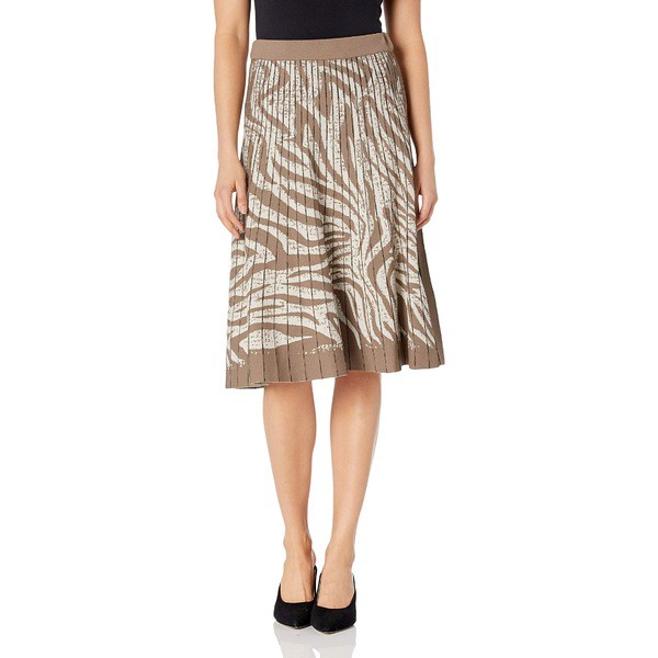 ニックプラスゾーイ レディース スカート ボトムス NIC+ZOE Women's Show Your Stripes Skirt Neutral Multi