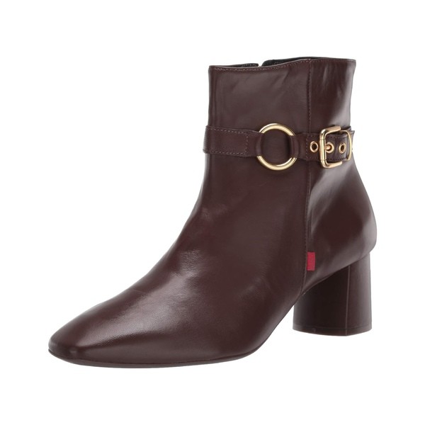 マークジョセフニューヨーク レディース ブーツ＆レインブーツ シューズ Women's Leather Block Heel with Buckle Detail Madison Bootie