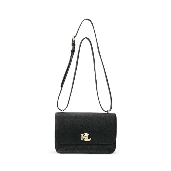 ラルフローレン レディース ハンドバッグ バッグ Pebbled Leather Medium Sophee Bag Black