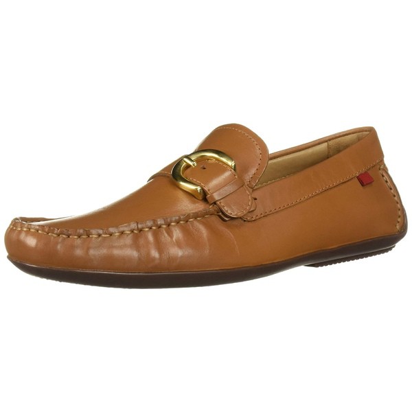 マークジョセフニューヨーク メンズ スリッポン・ローファー シューズ Men's Leather Made in Brazil Buckle Driver Loafer Tan Nappa