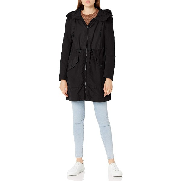 マークニューヨーク レディース コート アウター Women's Shippan Crinkle-Rubber Mix Jacket Black