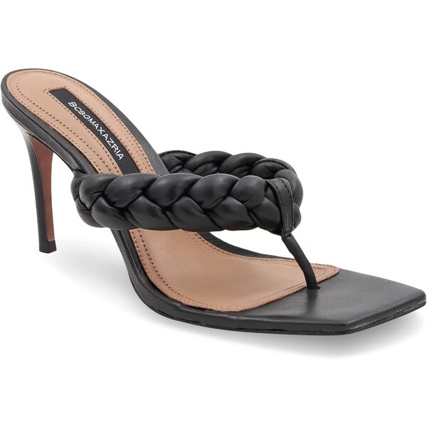 ビーシービージーマックスアズリア レディース ヒール シューズ Bella Braided Leather Mule Black