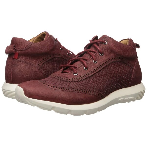 マークジョセフニューヨーク メンズ スニーカー シューズ Men's Leather Extra Lightweight Wingtip Ankle Boot Bordo Washed Grainy Wea