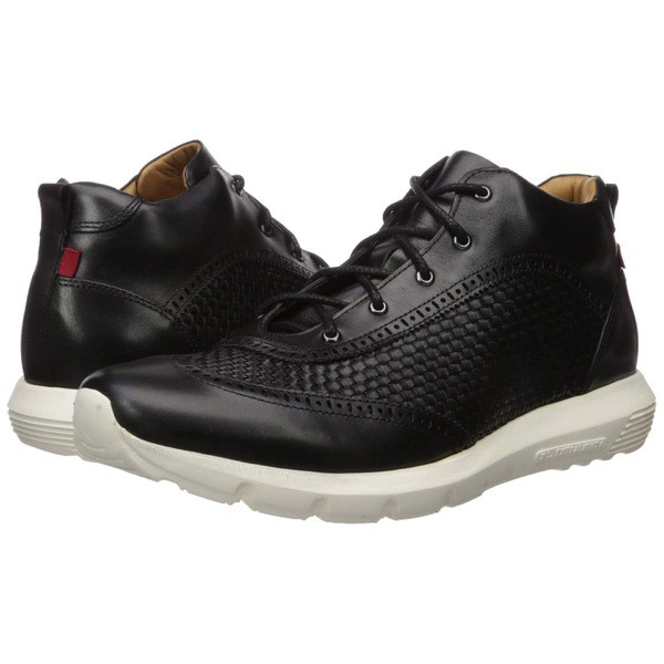 マークジョセフニューヨーク メンズ スニーカー シューズ Men's Leather Extra Lightweight Wingtip Ankle Boot Black Nappa/Weave