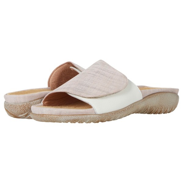 ナオト レディース サンダル シューズ Ipo Pink Linen Leather/Soft White Leather