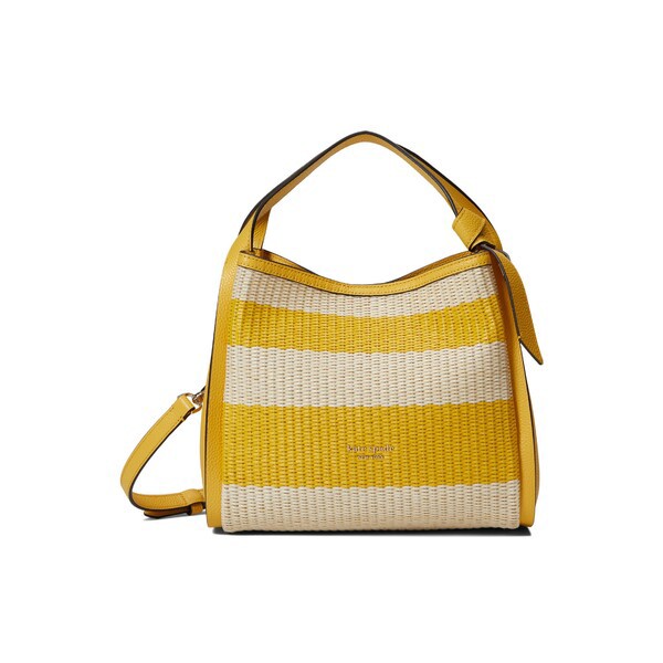 ケイト スペード レディース ハンドバッグ バッグ Knott Striped Straw Medium Crossbody Tote Morning Light Multi