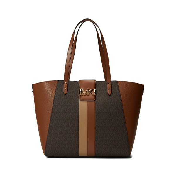 マイケルコース レディース ハンドバッグ バッグ Karlie Large Tote Brown Multi